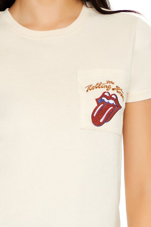 Forever 21 Embroidered The Rolling Stones Tee