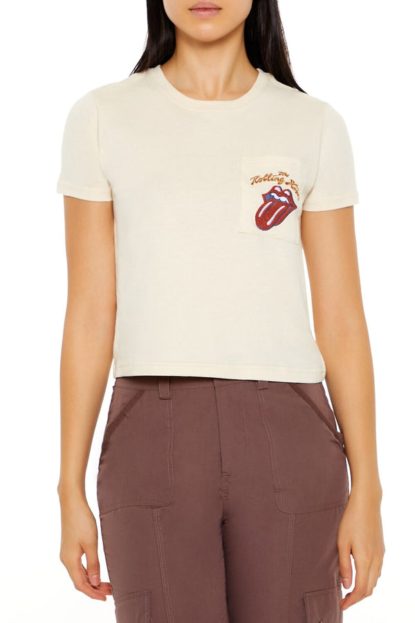 forever 21 Embroidered The Rolling Stones Tee
