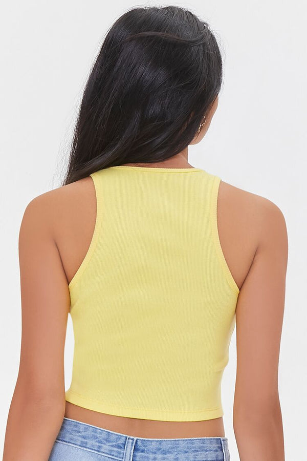 Forever 21 Embroidered Tweety Bird Crop Top