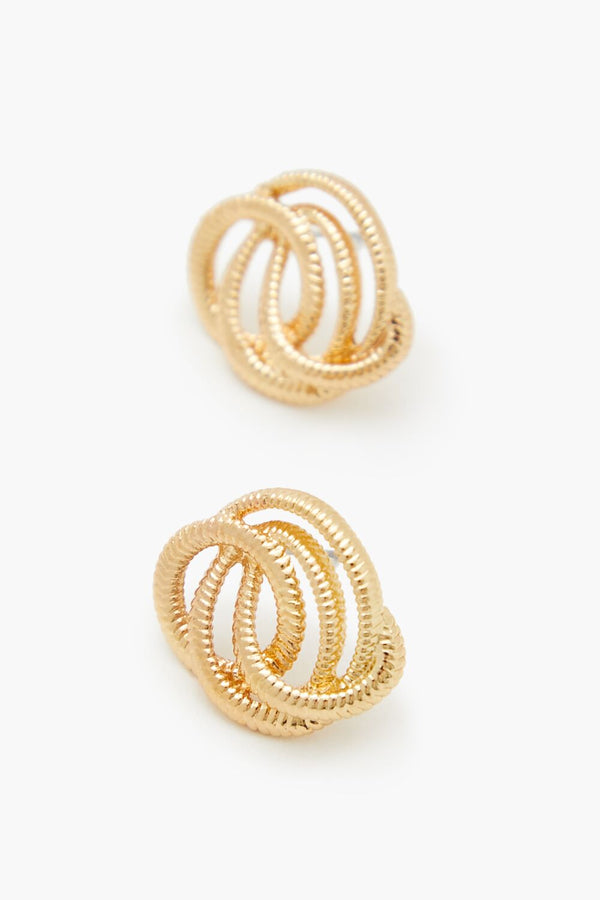 Forever 21 Etched Abstract Stud Earrings