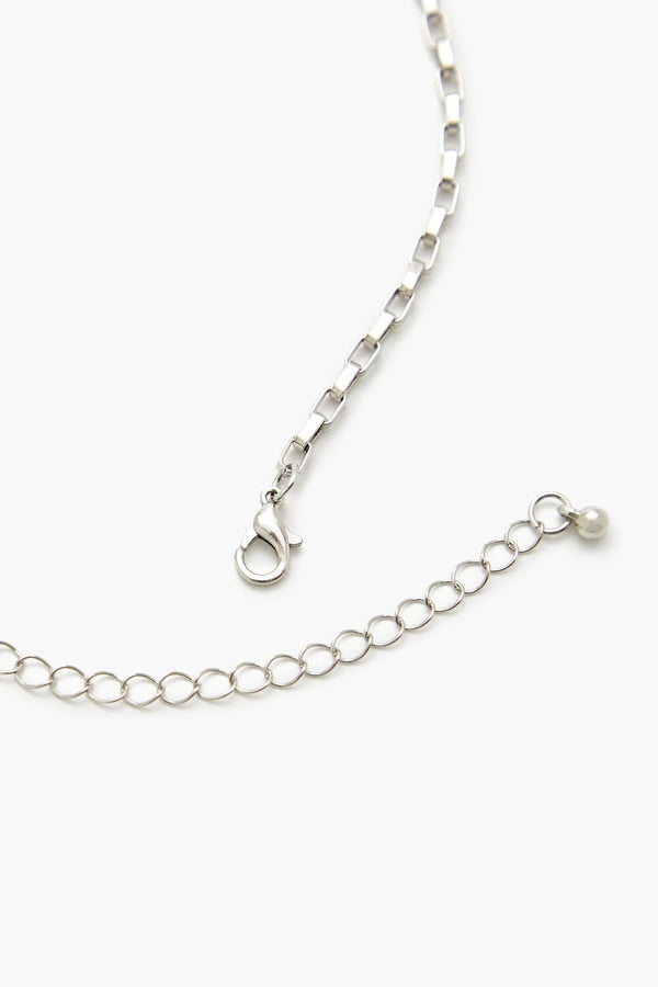 Forever 21 Etched Heart Charm Necklace