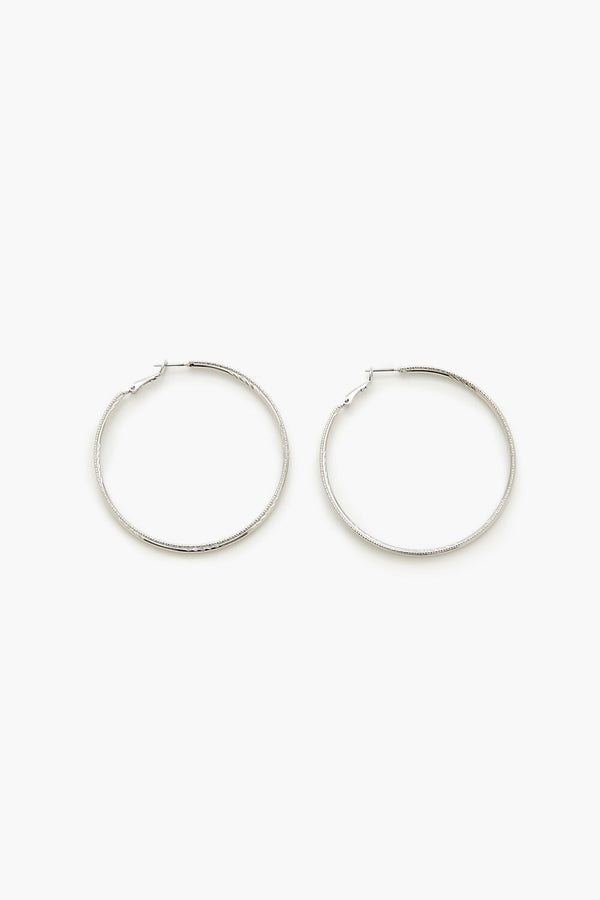 forever 21 Etched Hoop Earrings