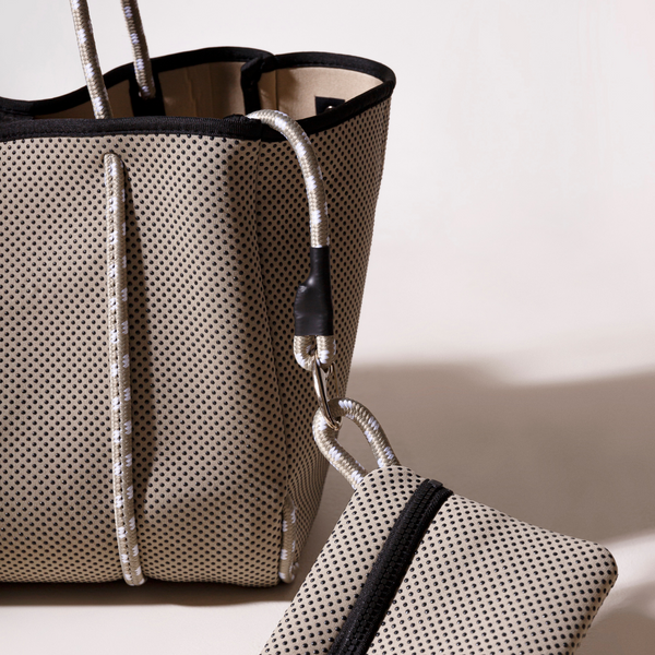 Forever 21 EVERYDAY TOTE DOTTED TAUPE