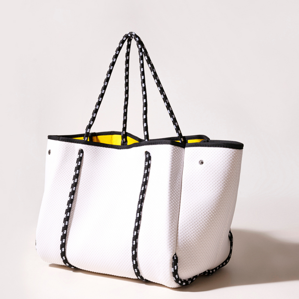 Forever 21 EVERYDAY TOTE DOTTED WHITE