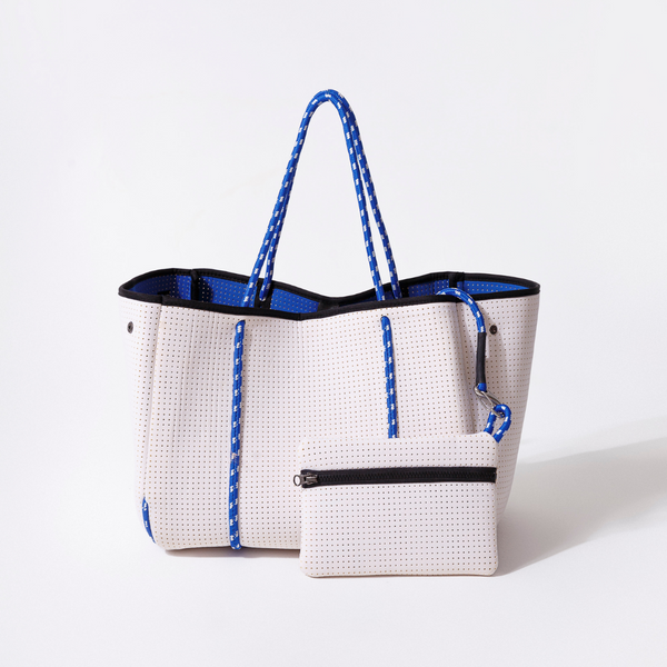 Forever 21 EVERYDAY TOTE WHITE BLUES