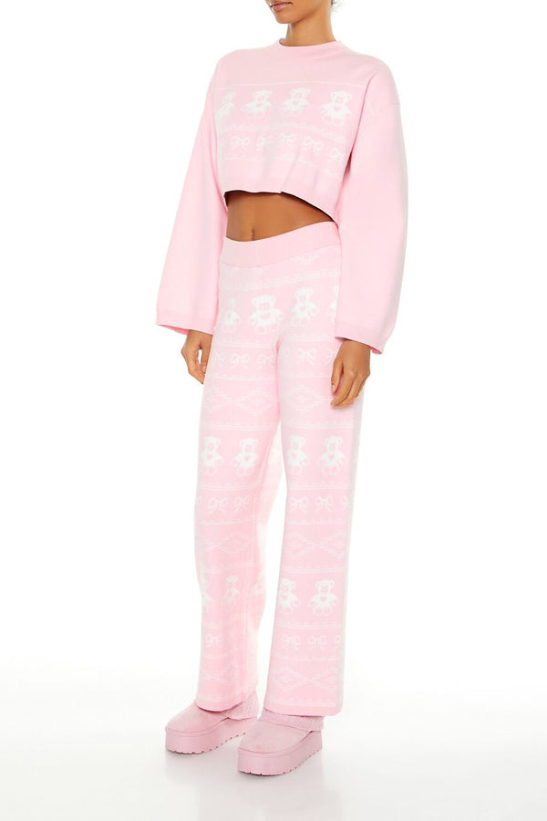 Forever 21 Fair Isle Wide-Leg Pajama Pants