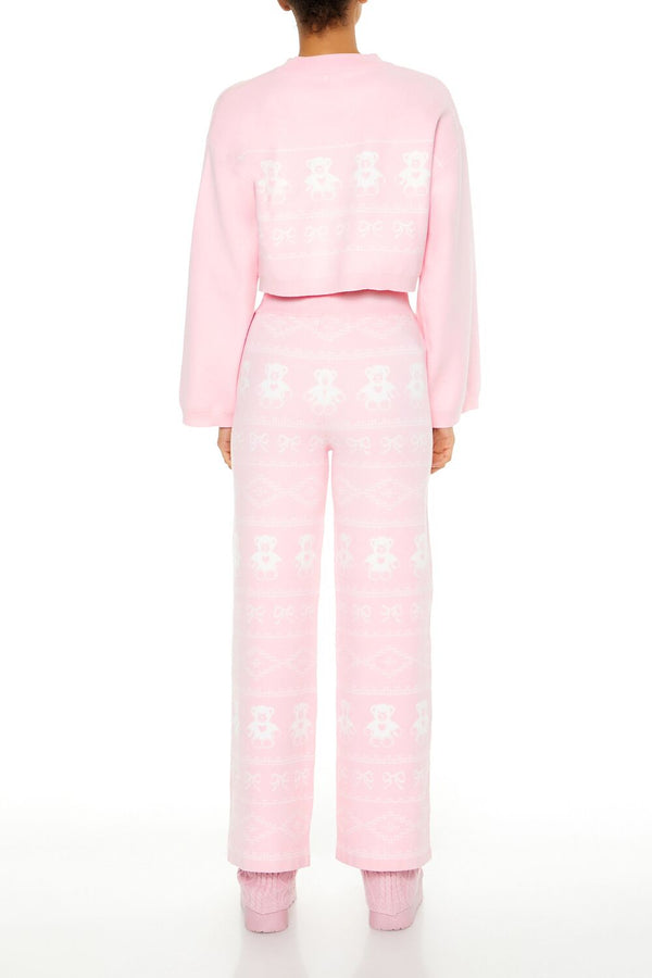 Forever 21 Fair Isle Wide-Leg Pajama Pants