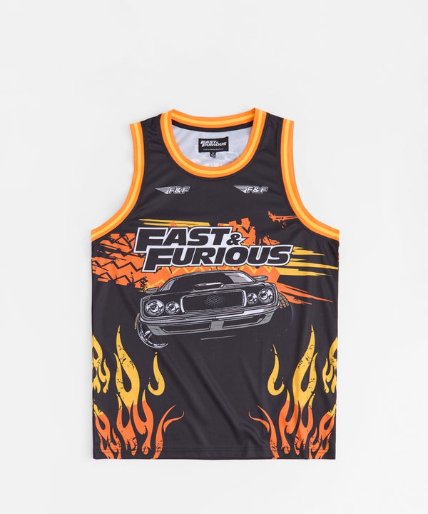 Forever 21 Fast & Furious Basketball Jersey - Black