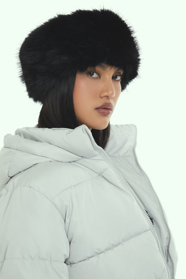 forever 21 Faux Fur Headwrap