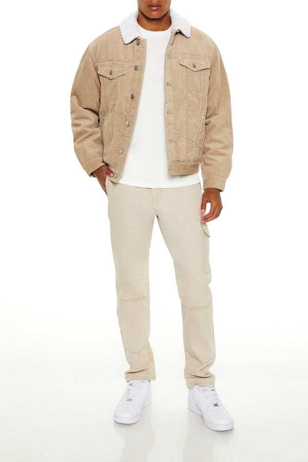 Forever 21 Faux Shearling-Trim Trucker Jacket