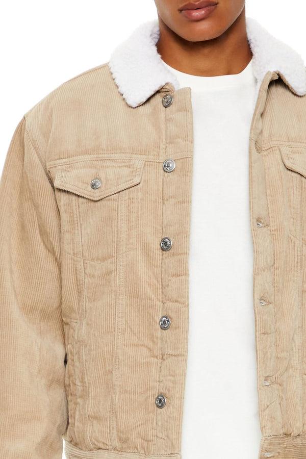 Forever 21 Faux Shearling-Trim Trucker Jacket