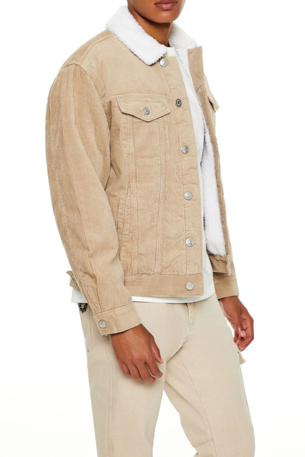 Forever 21 Faux Shearling-Trim Trucker Jacket