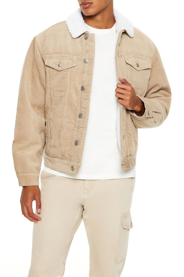 forever 21 Faux Shearling-Trim Trucker Jacket