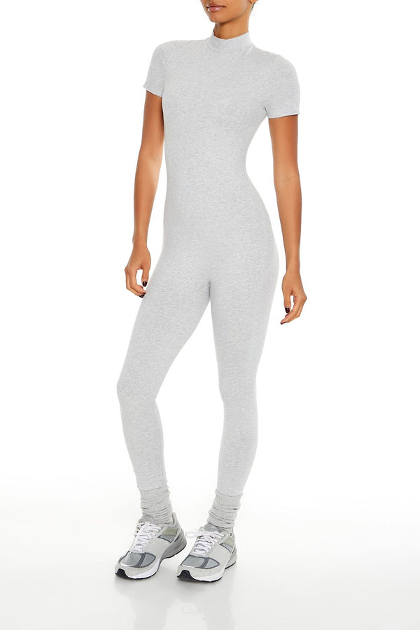 Forever 21 Fitted Mock Neck Jumpsuit