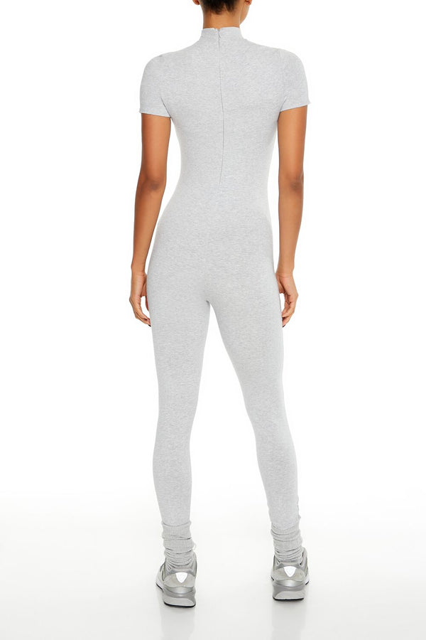 Forever 21 Fitted Mock Neck Jumpsuit