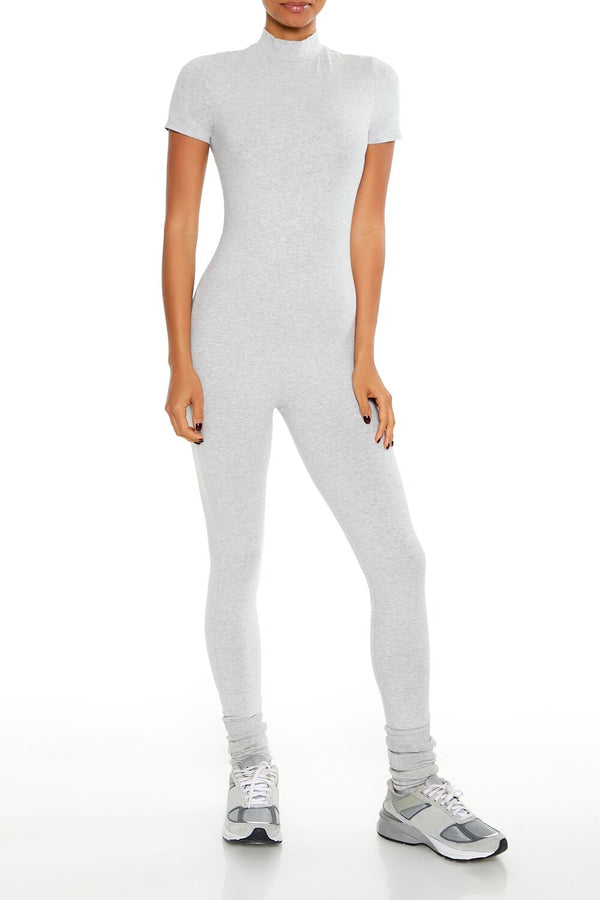 forever 21 Fitted Mock Neck Jumpsuit