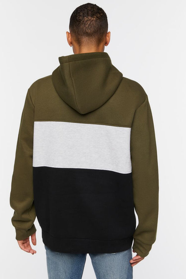 Forever 21 Fleece Colorblock Hoodie