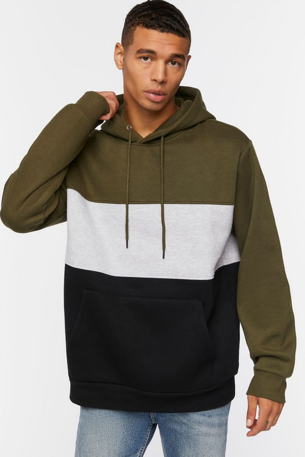 forever 21 Fleece Colorblock Hoodie