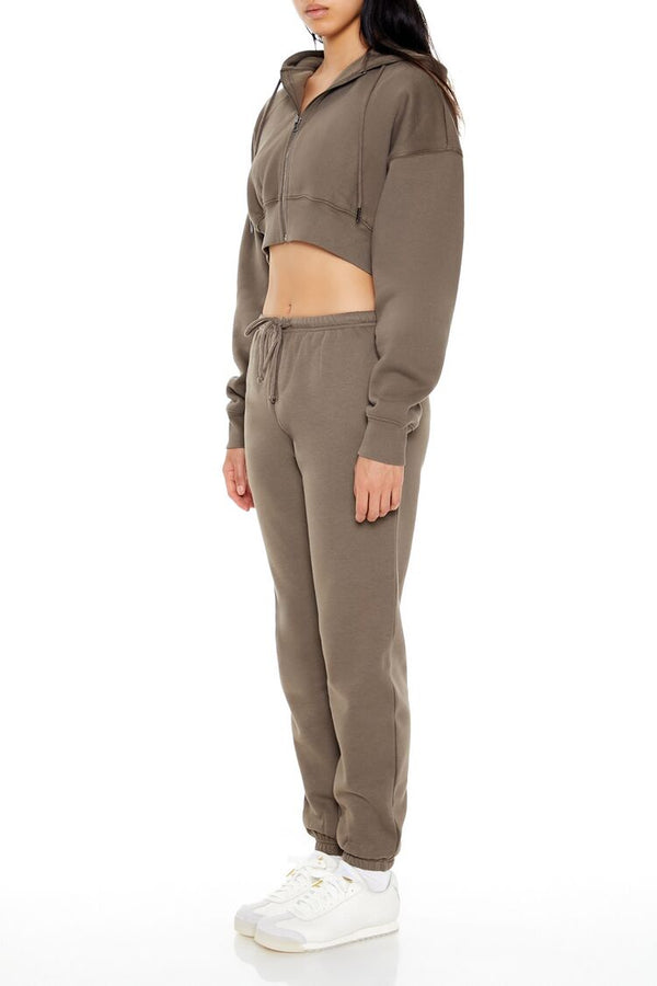 Forever 21 Fleece Drawstring Joggers