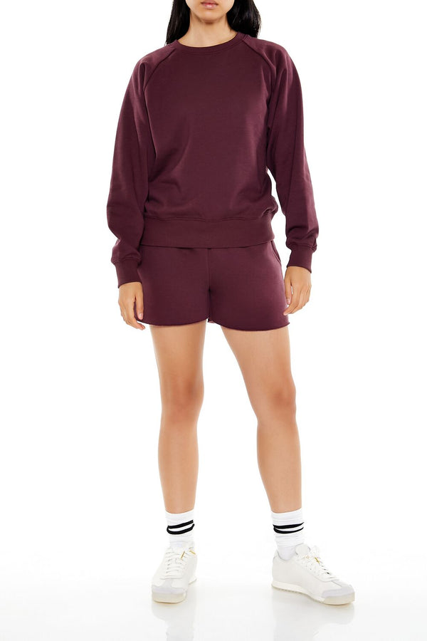 Forever 21 Fleece Raglan Pullover