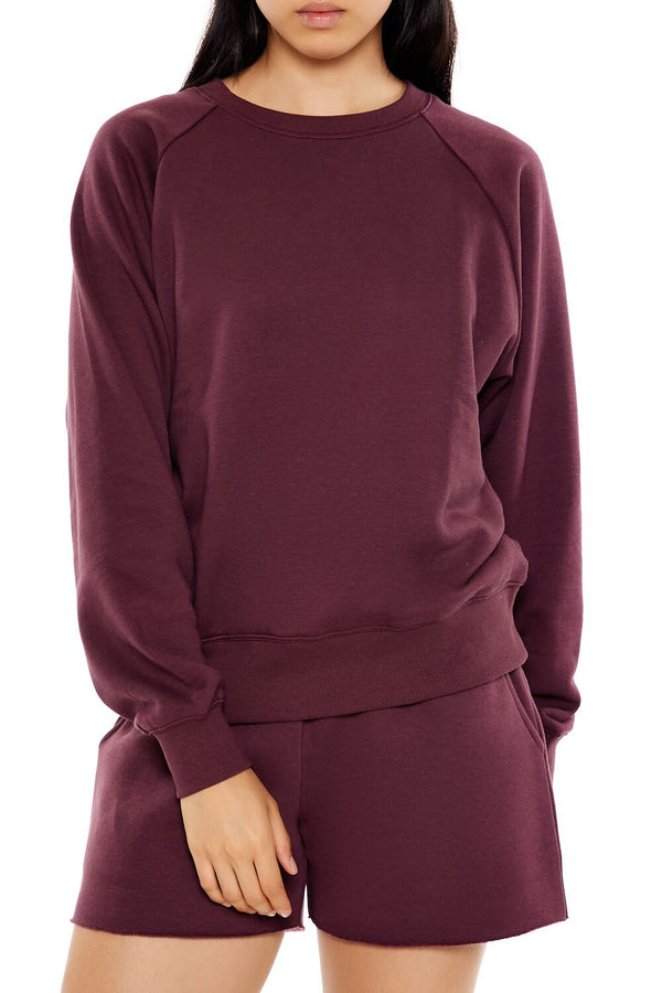 forever 21 Fleece Raglan Pullover