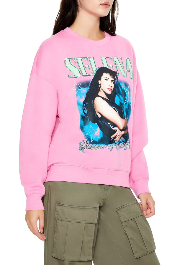 Forever 21 Fleece Selena Graphic Pullover