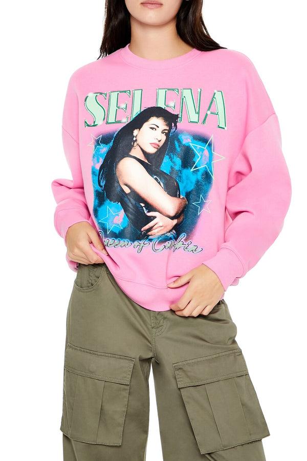 forever 21 Fleece Selena Graphic Pullover