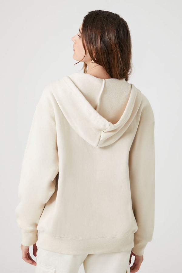 Forever 21 Fleece Zip-Up Hoodie