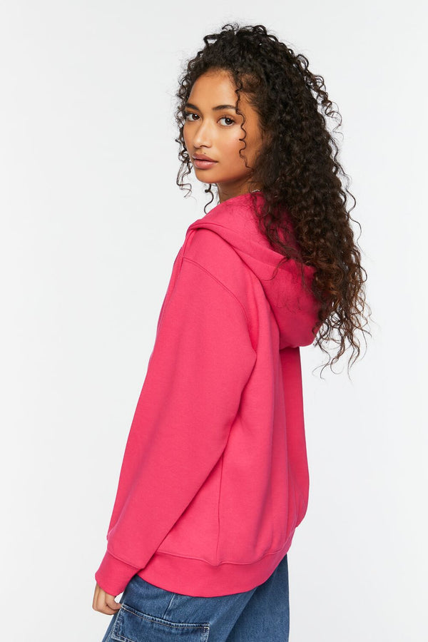 Forever 21 Fleece Zip-Up Hoodie