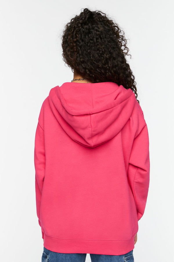 Forever 21 Fleece Zip-Up Hoodie