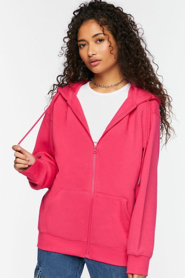 forever 21 Fleece Zip-Up Hoodie