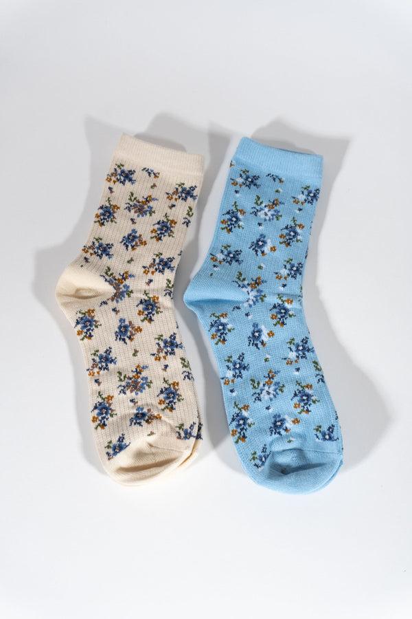 forever 21 Floral Print Ankle Socks – 2 Pack
