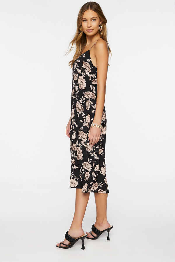 Forever 21 Floral Print Cami Midi Dress