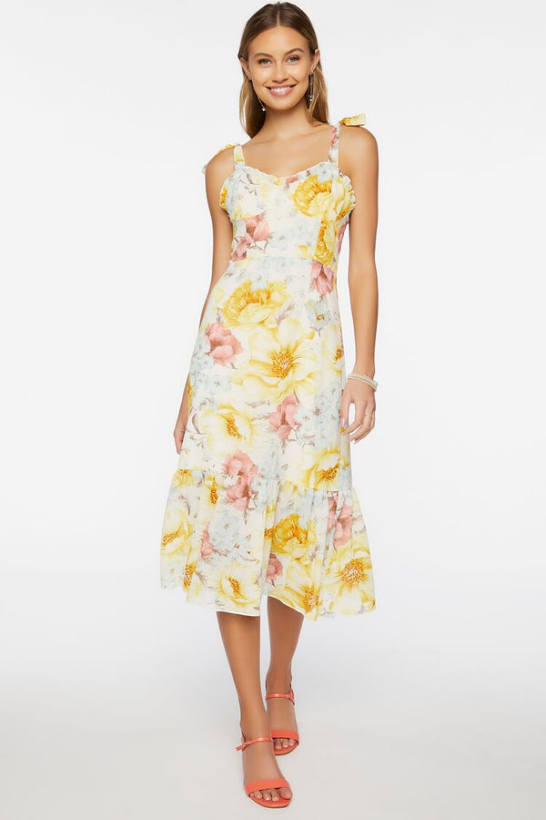 forever 21 Floral Print Midi Dress