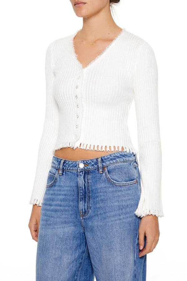 Forever 21 Frayed Cardigan Sweater