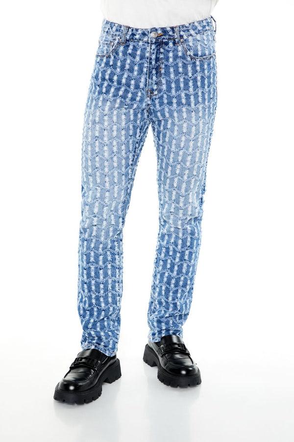 Forever 21 Frayed Slim-Fit Mid-Rise Jeans