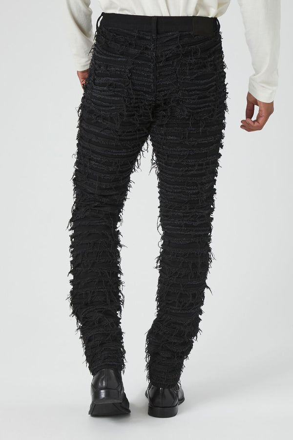 Forever 21 Frayed Stretch-Denim Skinny Jeans