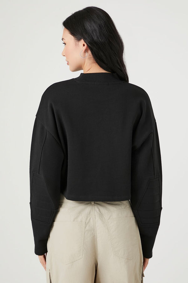 Forever 21 French Terry Cropped Pullover