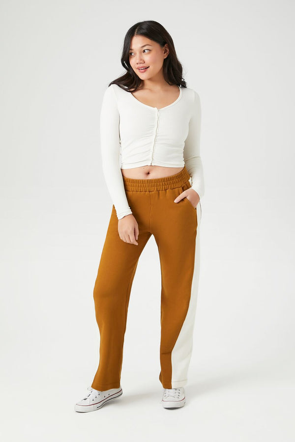 forever 21 French Terry Side-Striped Pants