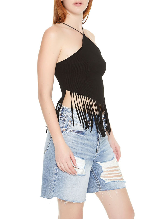 Forever 21 Fringe Cropped Cami