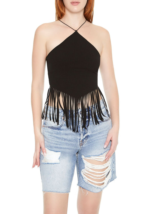 forever 21 Fringe Cropped Cami