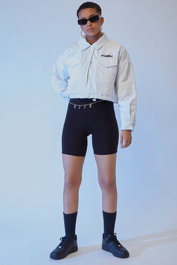 Forever 21 FUBU Toggle-Hem Cropped Jacket