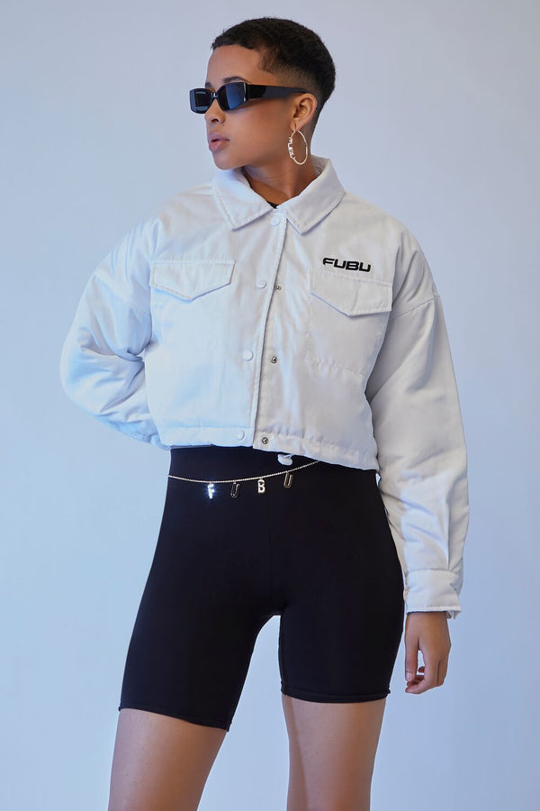 forever 21 FUBU Toggle-Hem Cropped Jacket