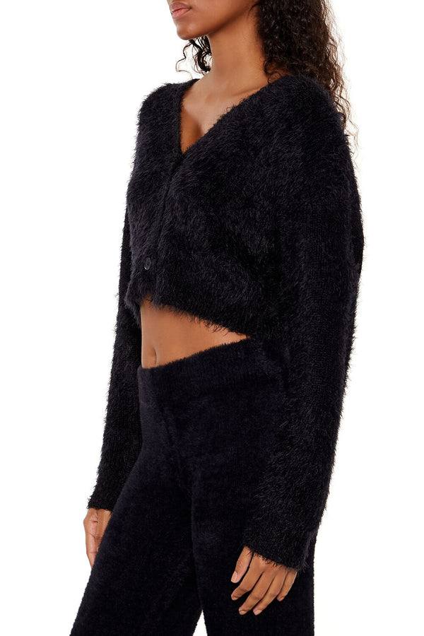 Forever 21 Fuzzy Knit Cardigan Sweater
