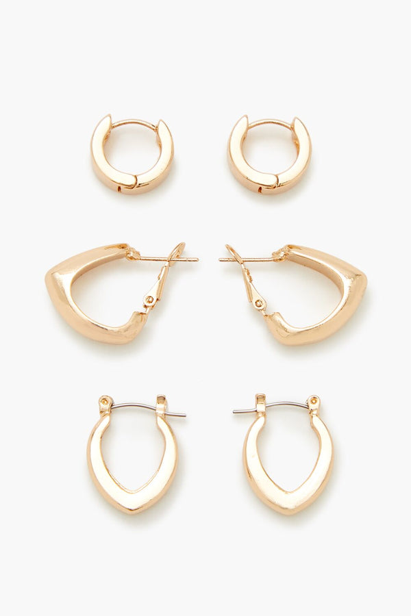 forever 21 Geo Hoop Earring Set