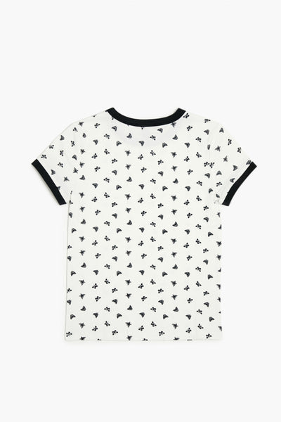 Forever 21 Girls Butterfly Ringer Tee (Kids)