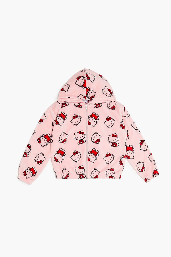 forever 21 Girls Hello Kitty Zip-Up Hoodie (Kids)