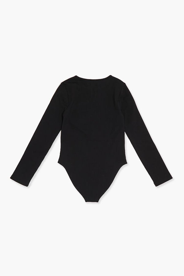 Forever 21 Girls Split-Neck Bodysuit (Kids)