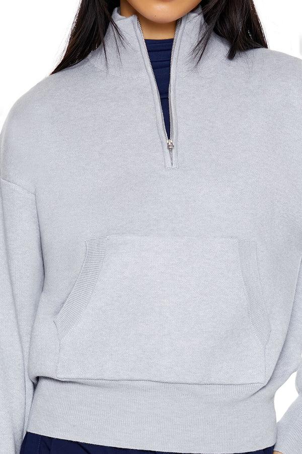 Forever 21 Half-Zip Funnel Neck Sweater