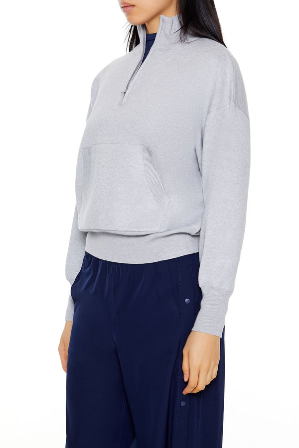 Forever 21 Half-Zip Funnel Neck Sweater